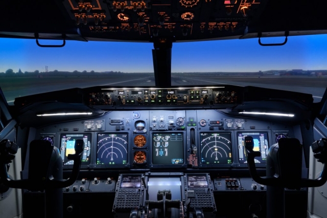 Quadrant Systems simulator flight deck